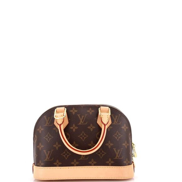 Louis Vuitton Alma Handbag Monogram Canvas BB Brown - Picture 3 of 7